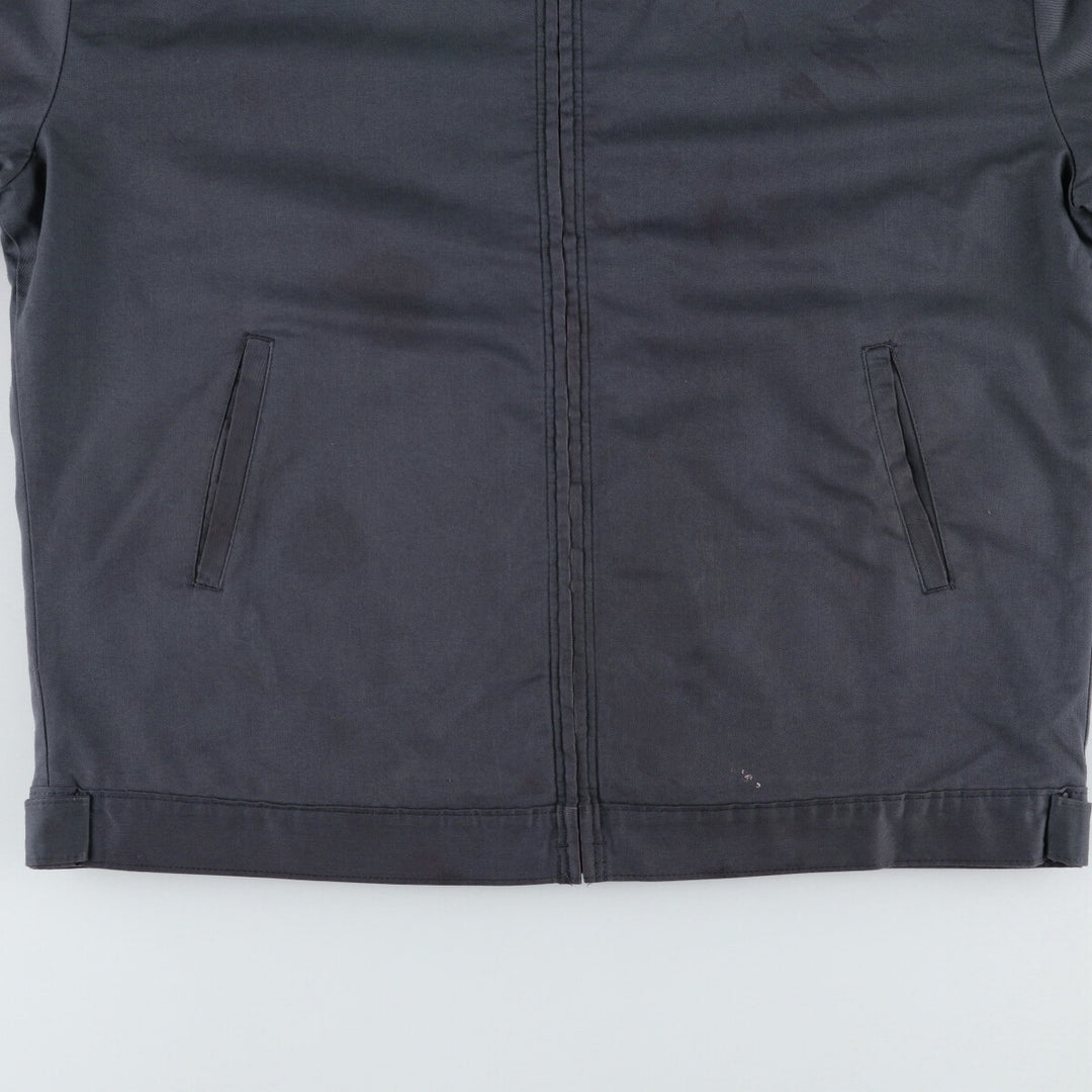 90'S Red Kap padded work jacket, men's size L, vintage polyester gray type Vintage Second Hand