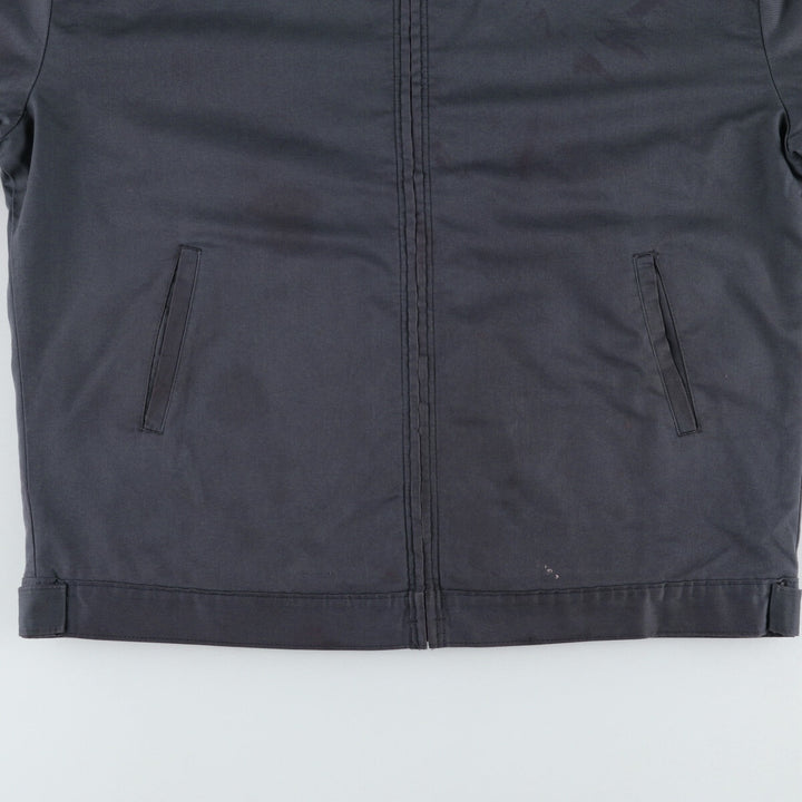 90'S Red Kap padded work jacket, men's size L, vintage polyester gray type Vintage Second Hand