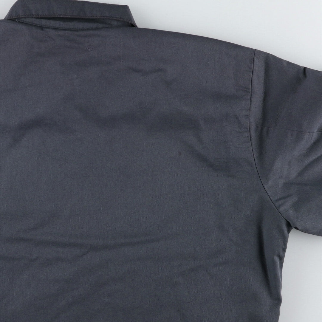 90'S Red Kap padded work jacket, men's size L, vintage polyester gray type Vintage Second Hand