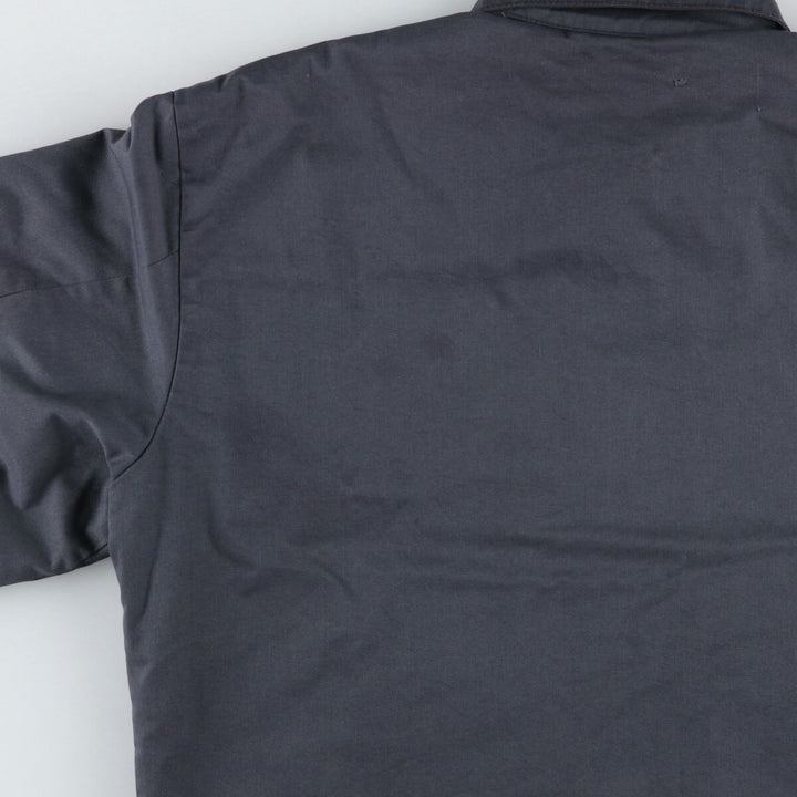 90'S Red Kap padded work jacket, men's size L, vintage polyester gray type Vintage Second Hand