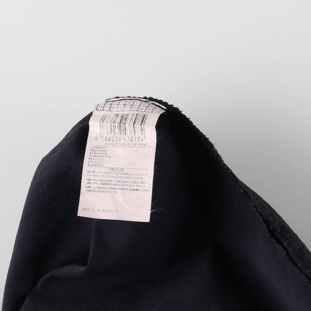 JNY Stripe Pattern Long Flare Skirt, Women's Size L polyester black type Vintage Second Hand