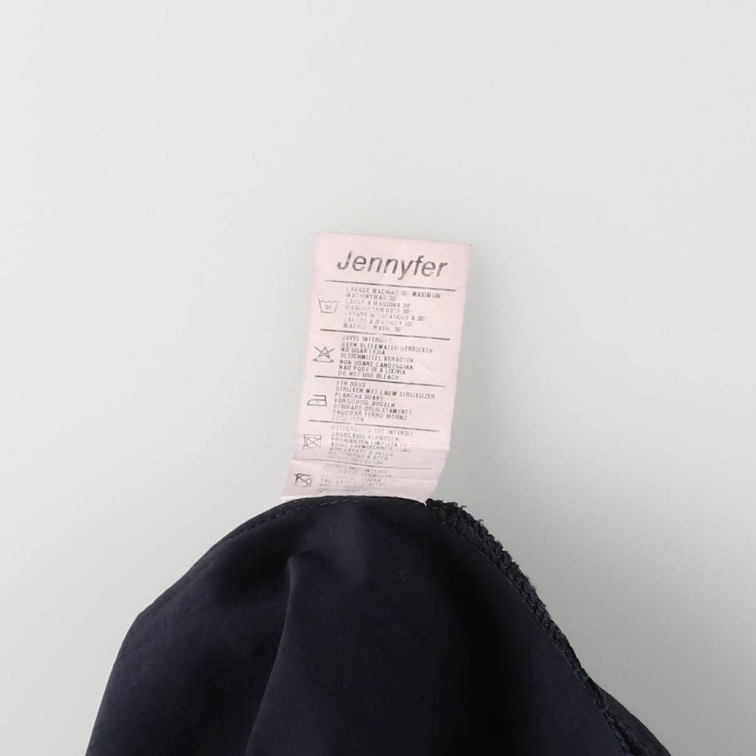 JNY Stripe Pattern Long Flare Skirt, Women's Size L polyester black type Vintage Second Hand