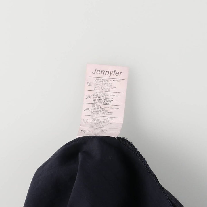 JNY Stripe Pattern Long Flare Skirt, Women's Size L polyester black type Vintage Second Hand