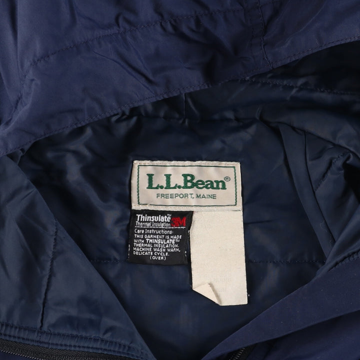 Vintage LLBean padded anorak parka from the 1980'S to 1990s, made in the USA, men's size XL unclear navy blue type Vintage Second Hand