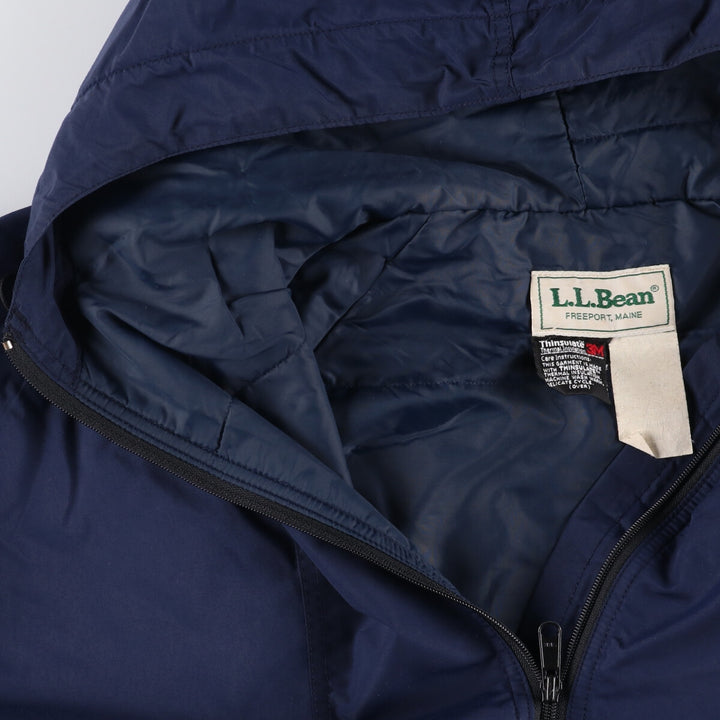 Vintage LLBean padded anorak parka from the 1980'S to 1990s, made in the USA, men's size XL unclear navy blue type Vintage Second Hand