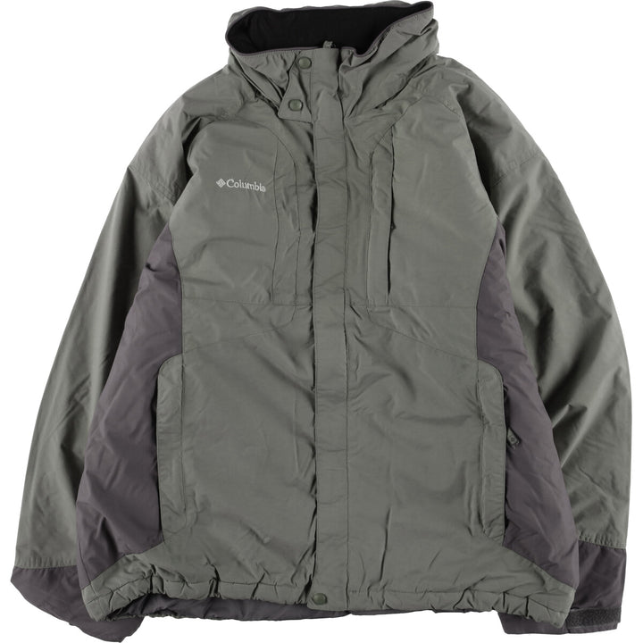 Columbia Men's Padded Mountain Jacket, Shell Jacket, Puffer Jacket, Size XL Nylon Khaki type Vintage Second Hand