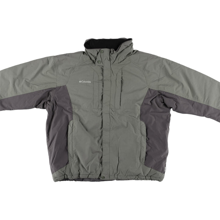 Columbia Men's Padded Mountain Jacket, Shell Jacket, Puffer Jacket, Size XL Nylon Khaki type Vintage Second Hand