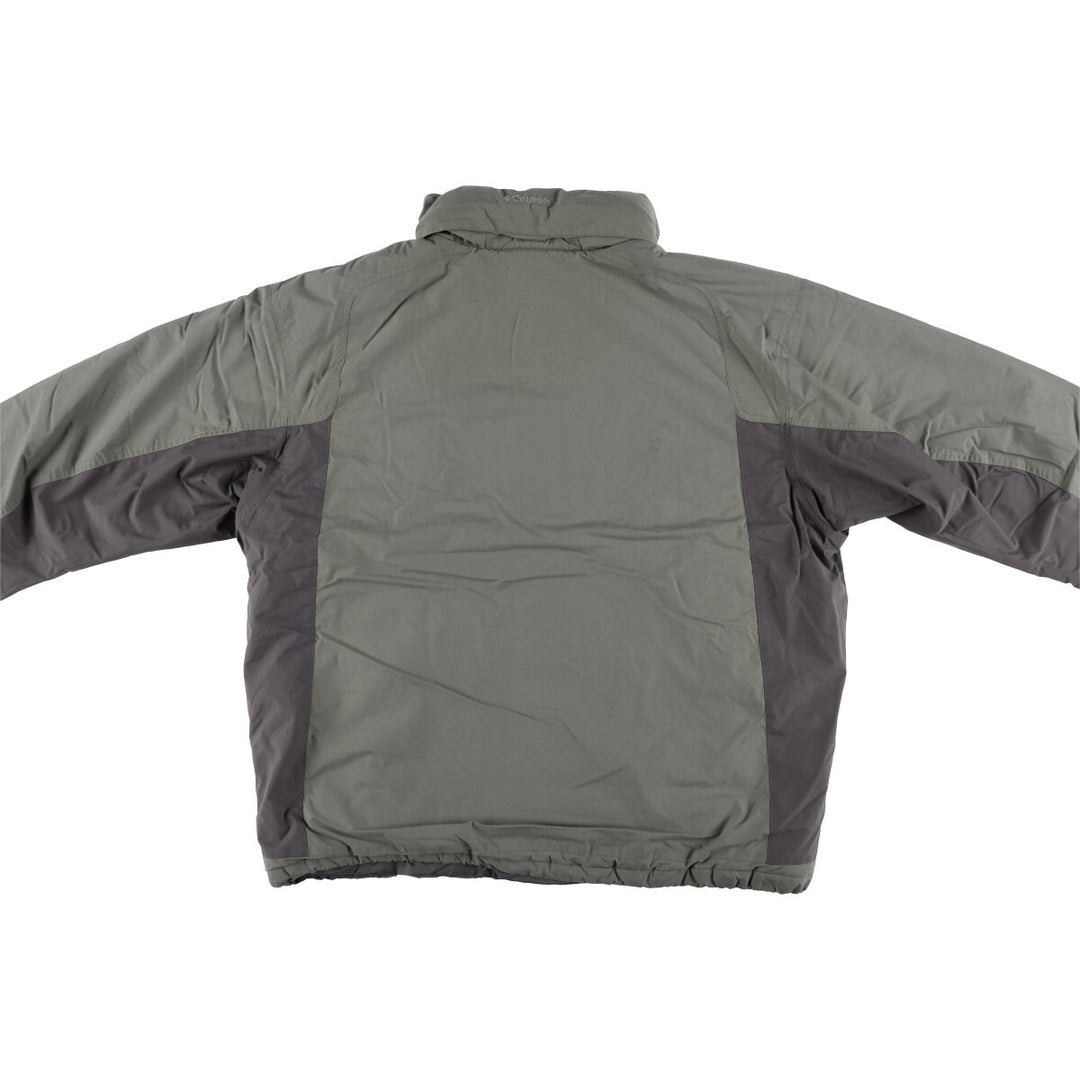 Columbia Men's Padded Mountain Jacket, Shell Jacket, Puffer Jacket, Size XL Nylon Khaki type Vintage Second Hand