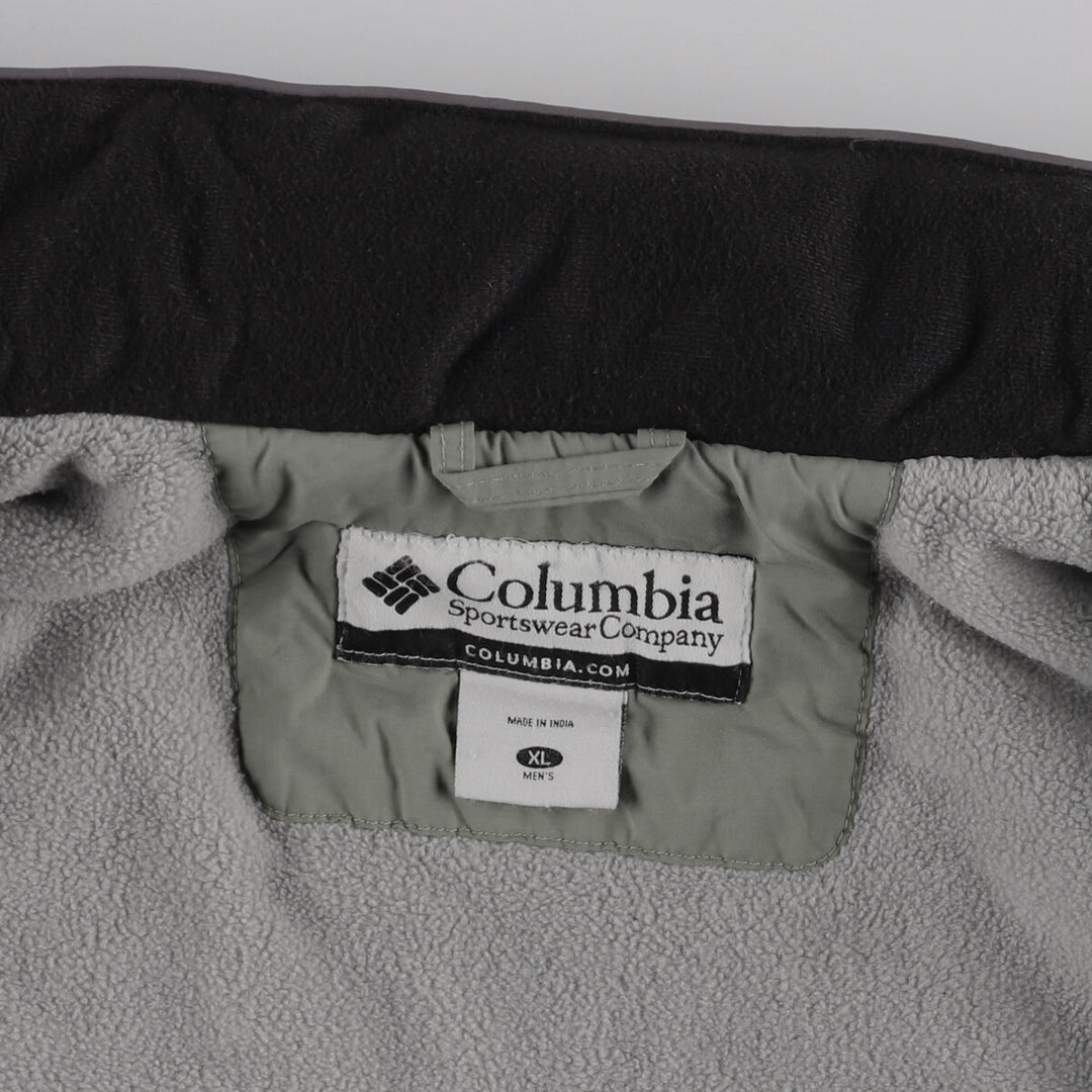 Columbia Men's Padded Mountain Jacket, Shell Jacket, Puffer Jacket, Size XL Nylon Khaki type Vintage Second Hand