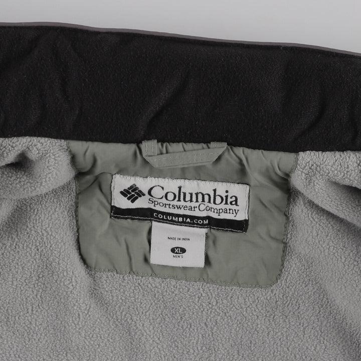 Columbia Men's Padded Mountain Jacket, Shell Jacket, Puffer Jacket, Size XL Nylon Khaki type Vintage Second Hand