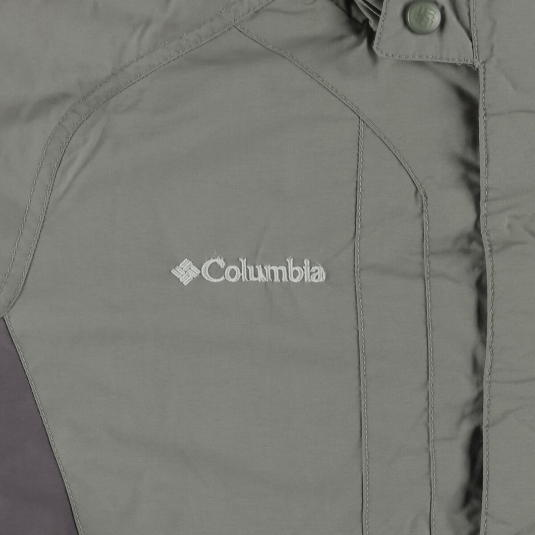 Columbia Men's Padded Mountain Jacket, Shell Jacket, Puffer Jacket, Size XL Nylon Khaki type Vintage Second Hand