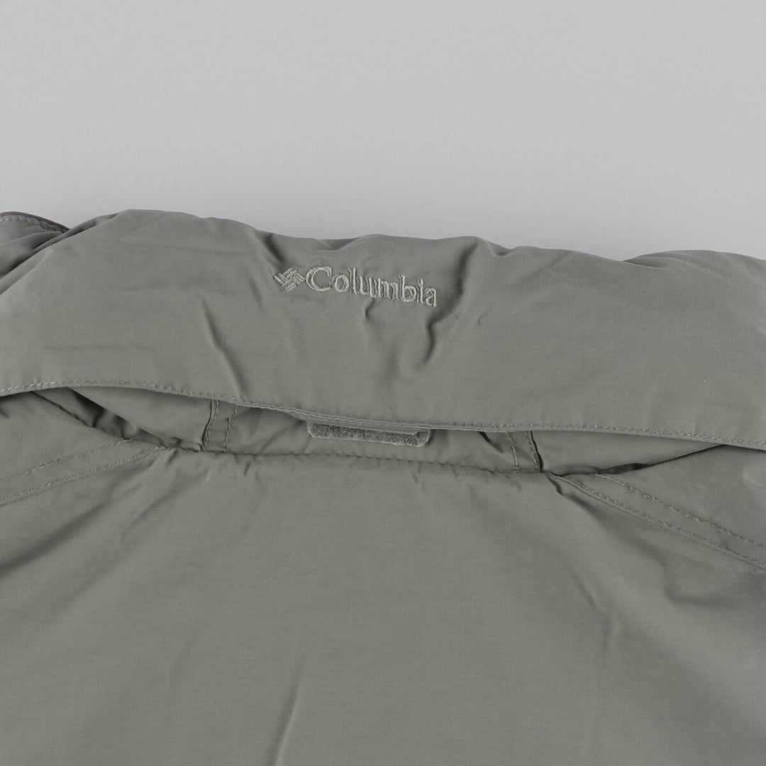 Columbia Men's Padded Mountain Jacket, Shell Jacket, Puffer Jacket, Size XL Nylon Khaki type Vintage Second Hand