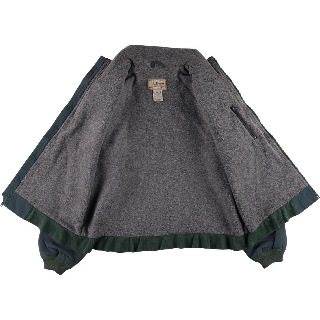 LLBean Nylon Jacket, Men's Size L Nylon green type Vintage Second Hand