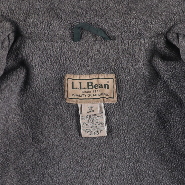 LLBean Nylon Jacket, Men's Size L Nylon green type Vintage Second Hand