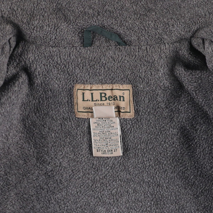 LLBean Nylon Jacket, Men's Size L Nylon green type Vintage Second Hand