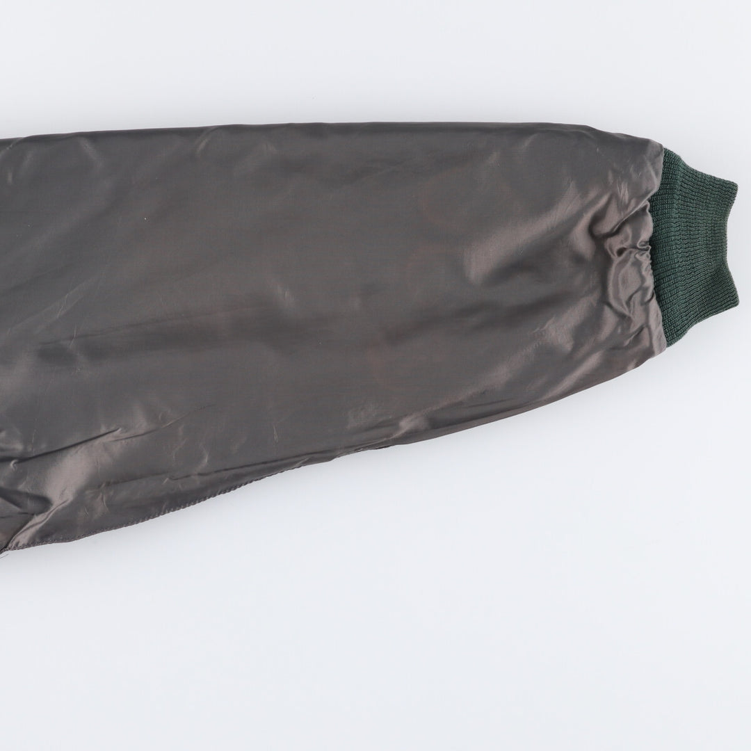 LLBean Nylon Jacket, Men's Size L Nylon green type Vintage Second Hand