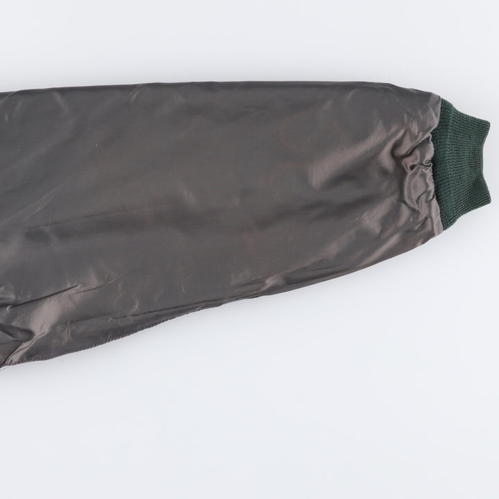 LLBean Nylon Jacket, Men's Size L Nylon green type Vintage Second Hand