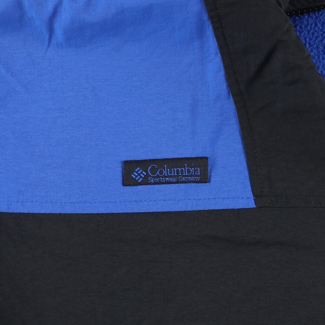 90'S Columbia White Tag Windbreaker Men's XL unclear blue type Vintage Second Hand
