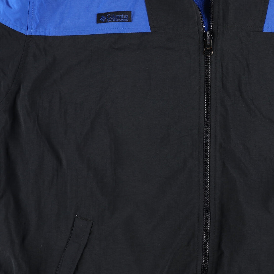 90'S Columbia White Tag Windbreaker Men's XL unclear blue type Vintage Second Hand