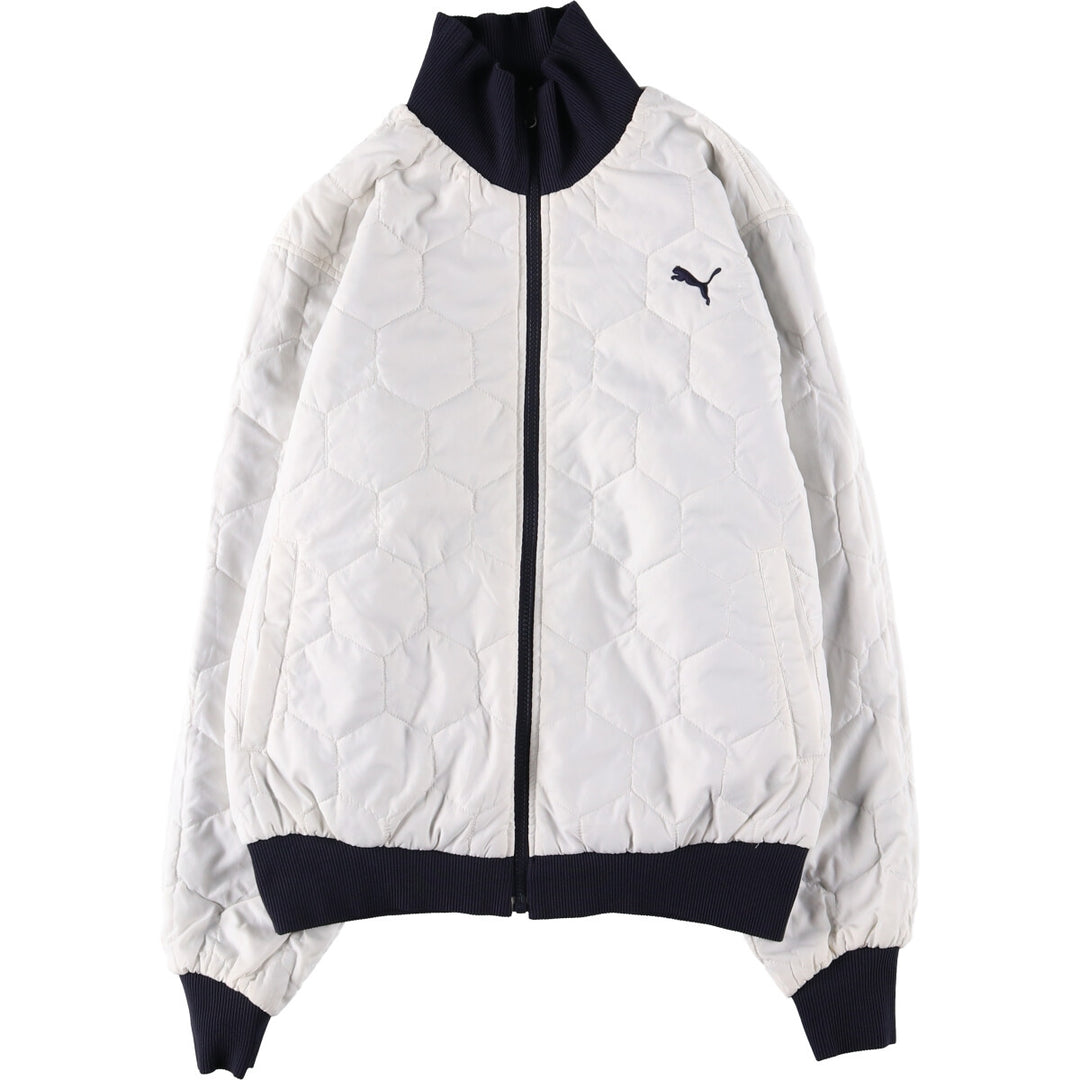 PUMA Ripstop Reversible Padded Puffer Jacket, Men's Size L polyester navy blue type Vintage Second Hand