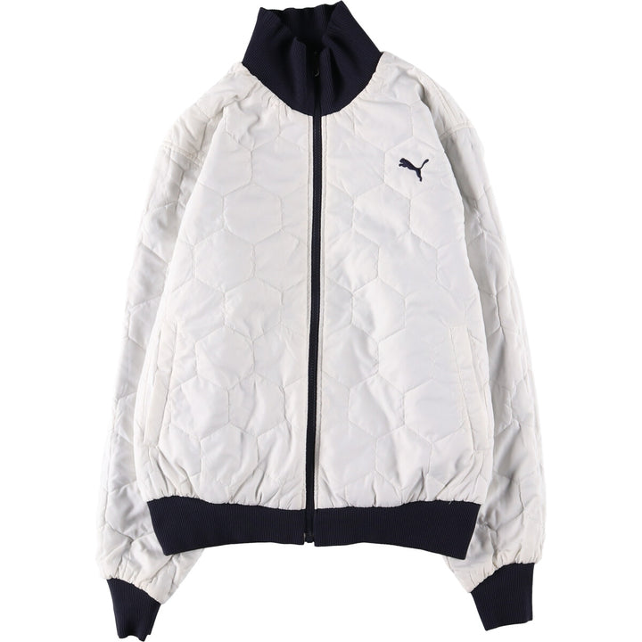 PUMA Ripstop Reversible Padded Puffer Jacket, Men's Size L polyester navy blue type Vintage Second Hand