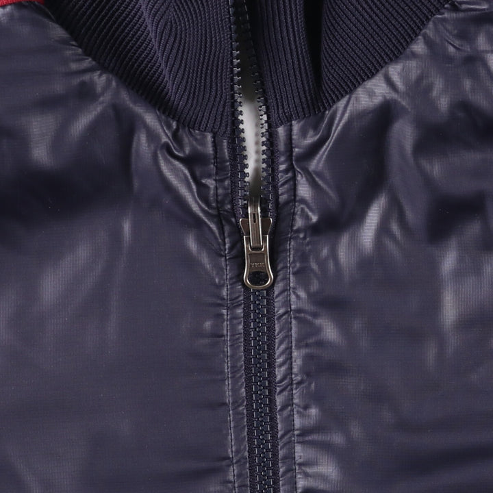 PUMA Ripstop Reversible Padded Puffer Jacket, Men's Size L polyester navy blue type Vintage Second Hand