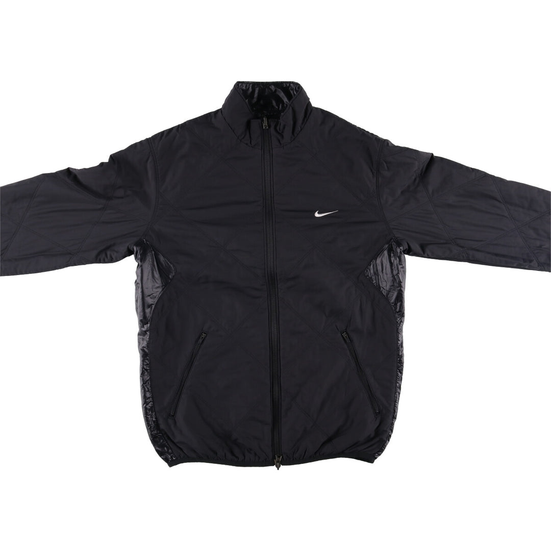 Nike Golf Reversible Ripstop Padded Puffer Jacket, Men's Size L Nylon black type Vintage Second Hand