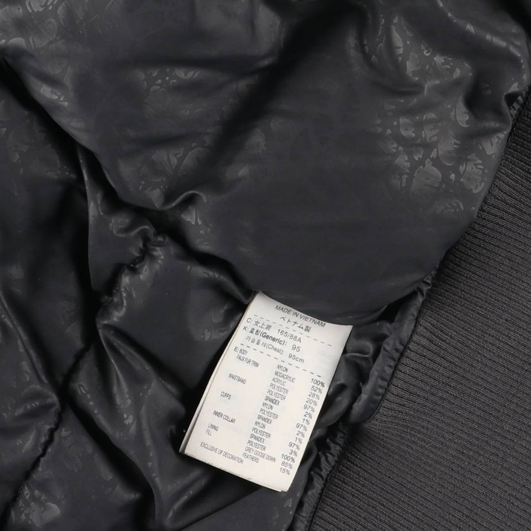 2000'S Nike Goose Down Parka, Women's Size L Nylon gray type Vintage Second Hand