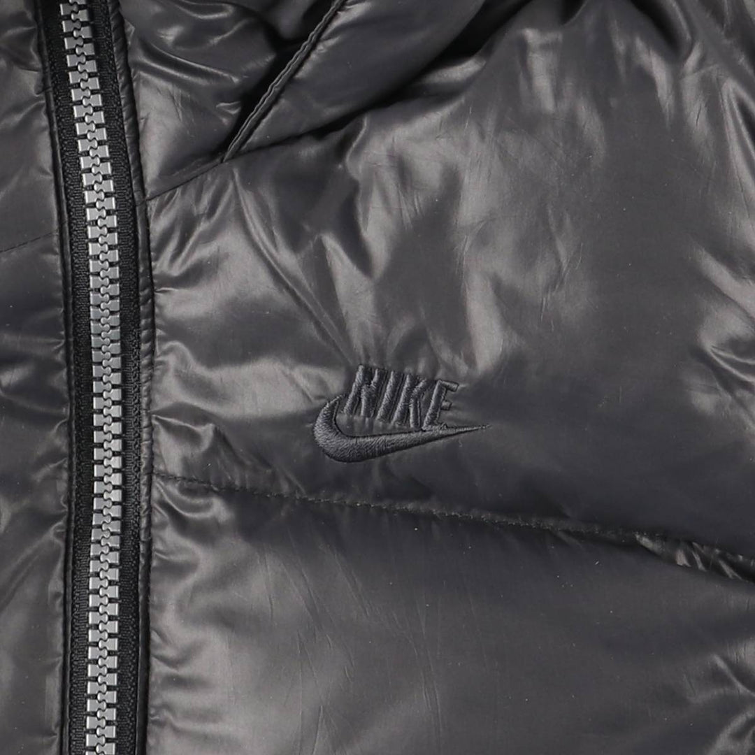 2000'S Nike Goose Down Parka, Women's Size L Nylon gray type Vintage Second Hand