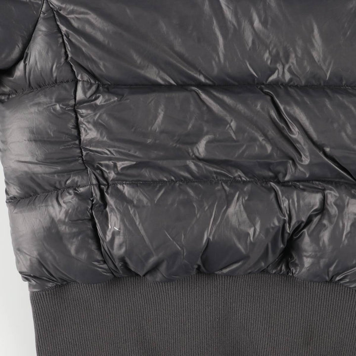 2000'S Nike Goose Down Parka, Women's Size L Nylon gray type Vintage Second Hand