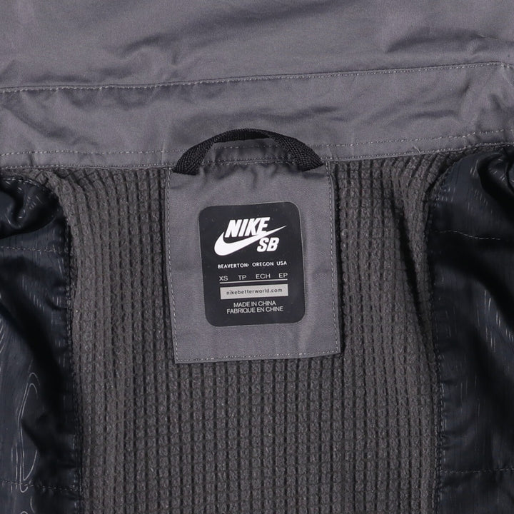 Nike SB padded puffer jacket, men's size XS polyester gray type Vintage Second Hand
