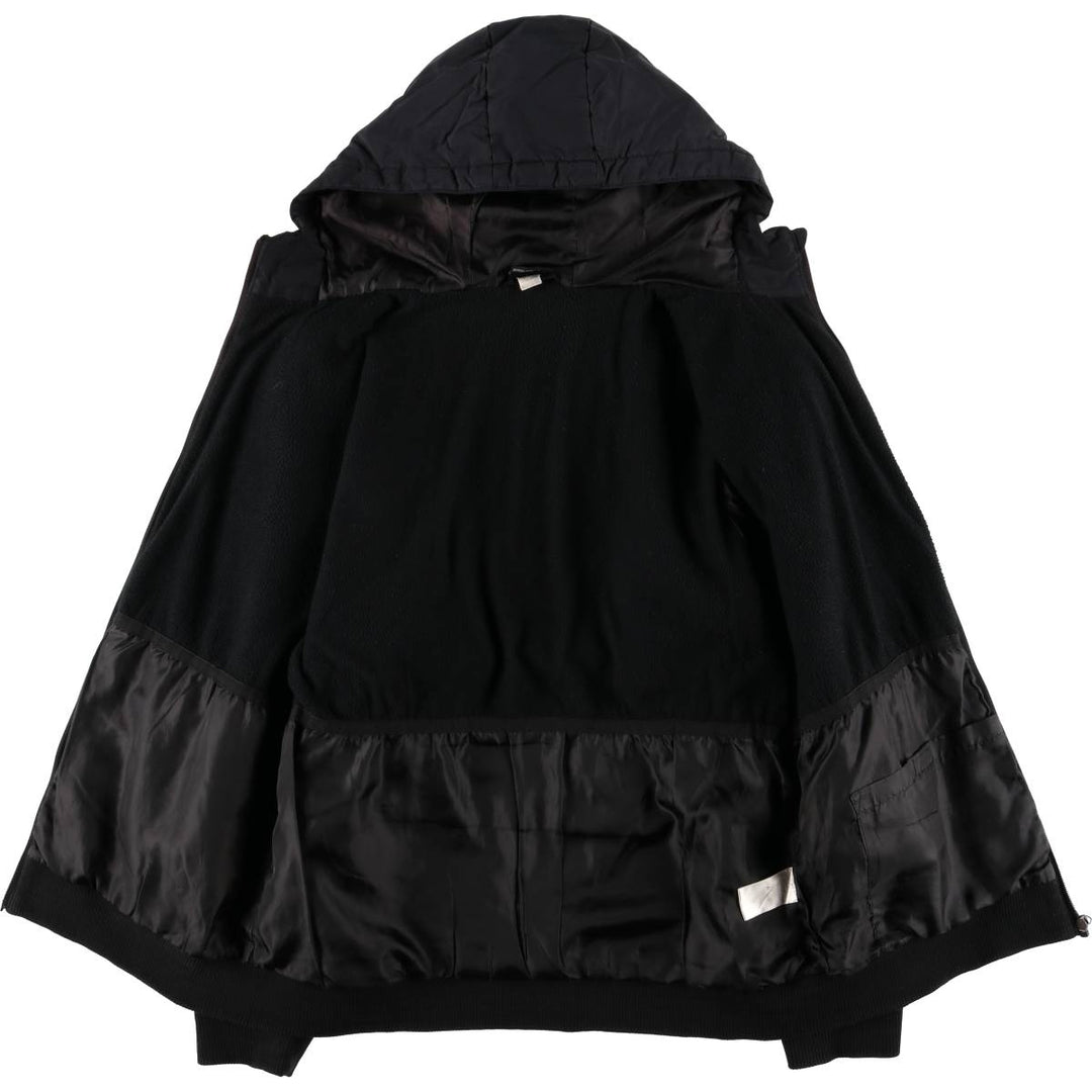 Umbro Back Logo Padded Parka Puffer Jacket Men's Size M Nylon black type Vintage Second Hand