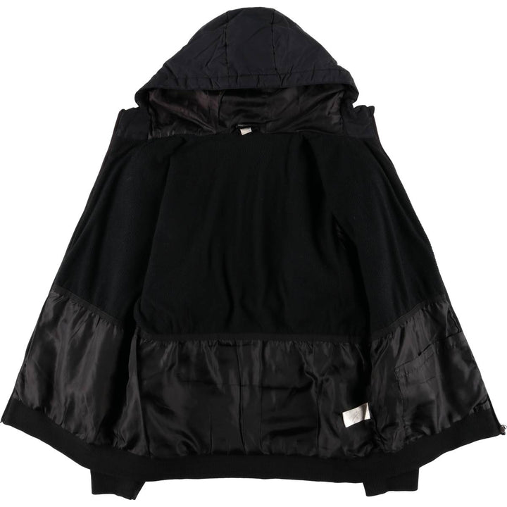 Umbro Back Logo Padded Parka Puffer Jacket Men's Size M Nylon black type Vintage Second Hand