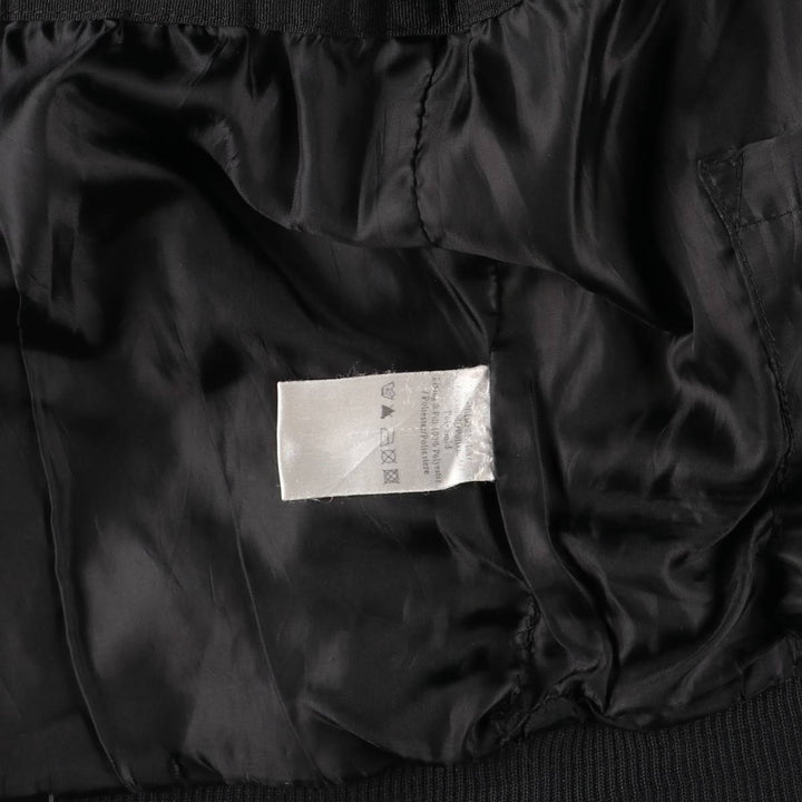 Umbro Back Logo Padded Parka Puffer Jacket Men's Size M Nylon black type Vintage Second Hand