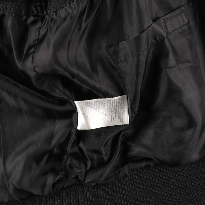 Umbro Back Logo Padded Parka Puffer Jacket Men's Size M Nylon black type Vintage Second Hand