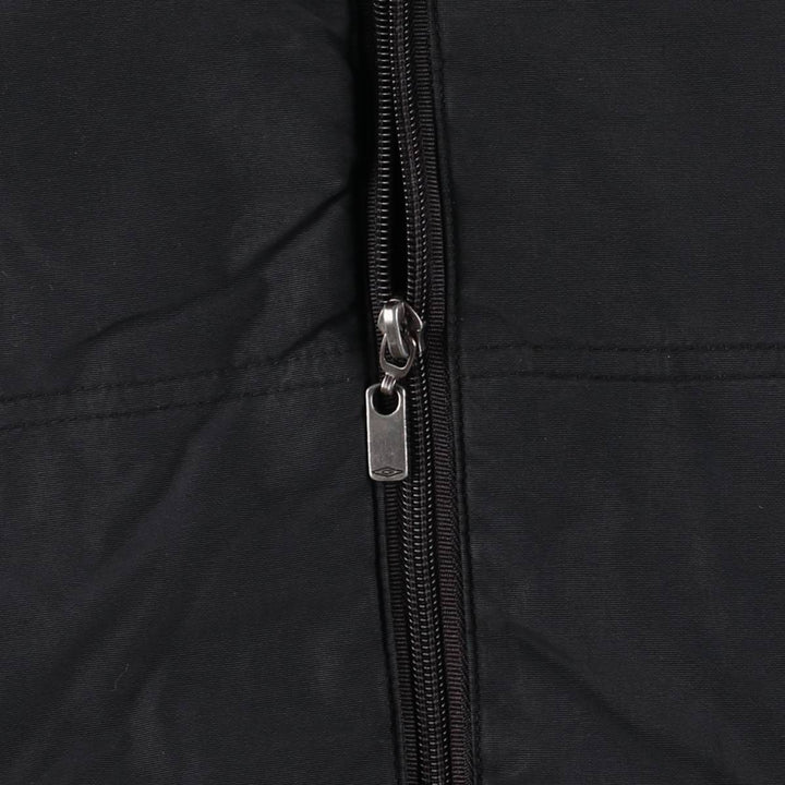 Umbro Back Logo Padded Parka Puffer Jacket Men's Size M Nylon black type Vintage Second Hand