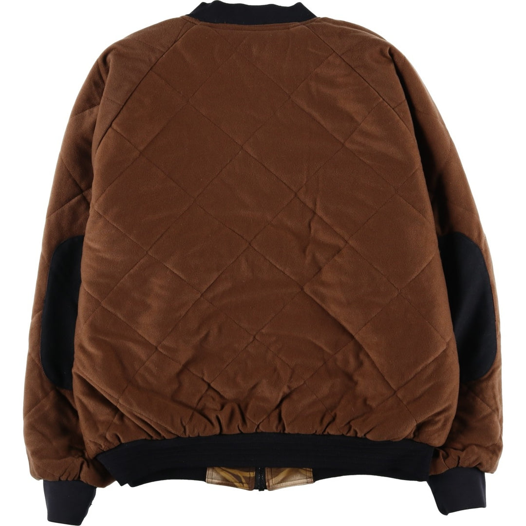 1990'S HERTER'S Camouflage Pattern Realtree Camo Reversible Padded Puffer Jacket, Men's Size L polyester brown type Vintage Second Hand