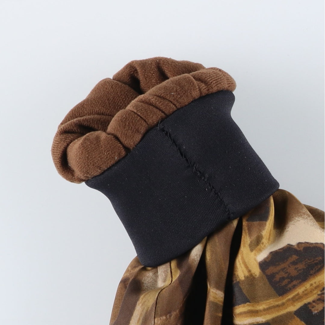 1990'S HERTER'S Camouflage Pattern Realtree Camo Reversible Padded Puffer Jacket, Men's Size L polyester brown type Vintage Second Hand