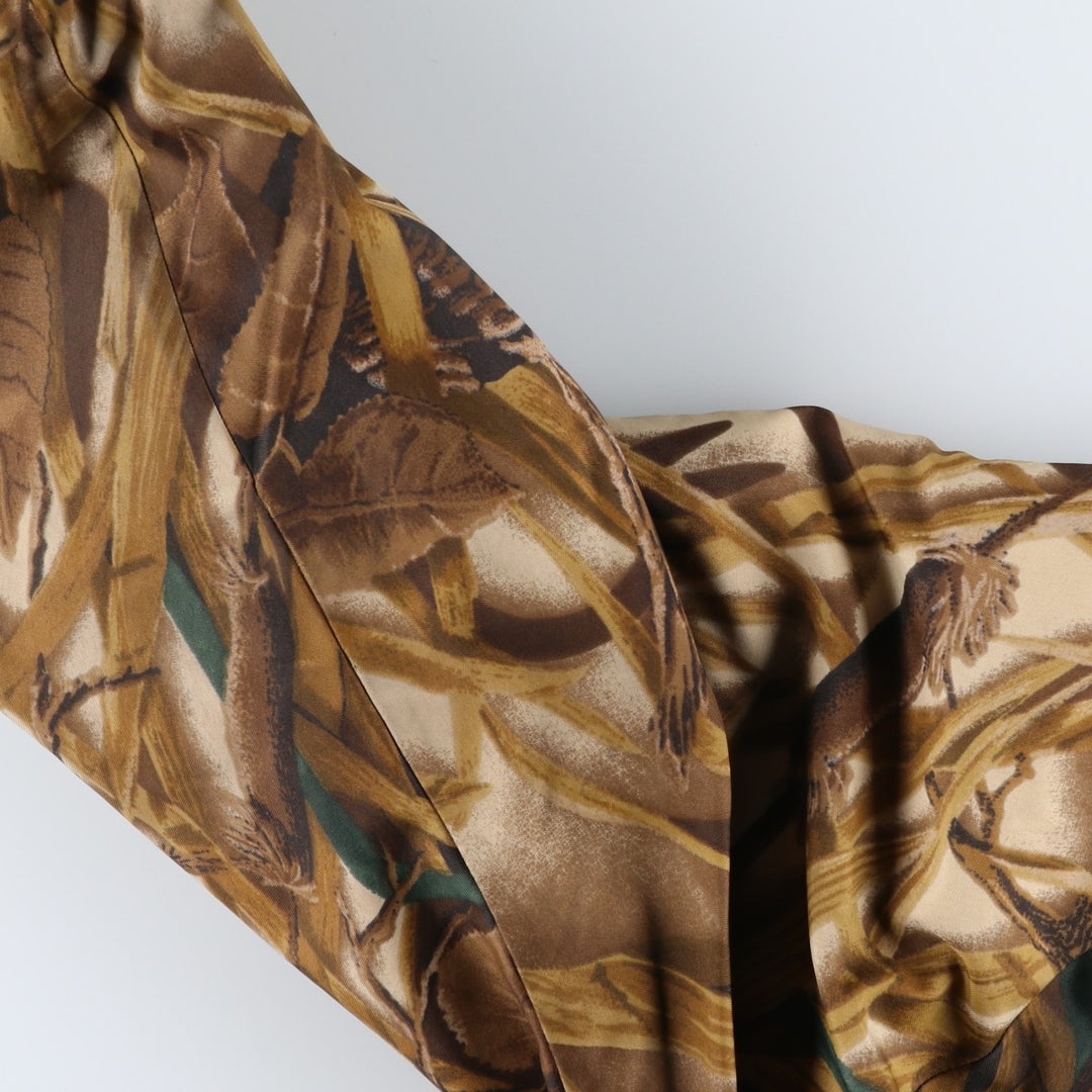 1990'S HERTER'S Camouflage Pattern Realtree Camo Reversible Padded Puffer Jacket, Men's Size L polyester brown type Vintage Second Hand