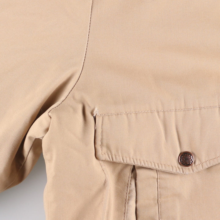 Vintage 1980'S David Peyser padded jacket with boa collar, made in the USA, size L, men's unclear Beige type Vintage Second Hand