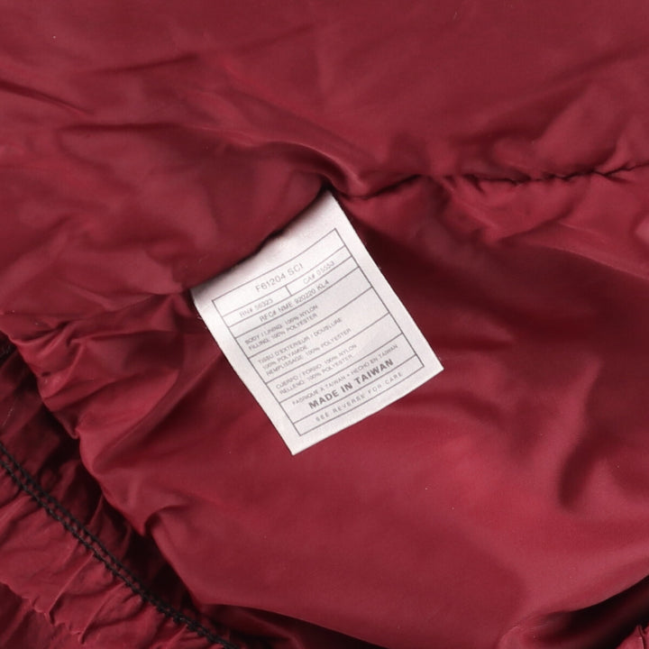 Vintage 90'S Nike padded anorak parka with back logo, men's size XL Nylon red type Vintage Second Hand