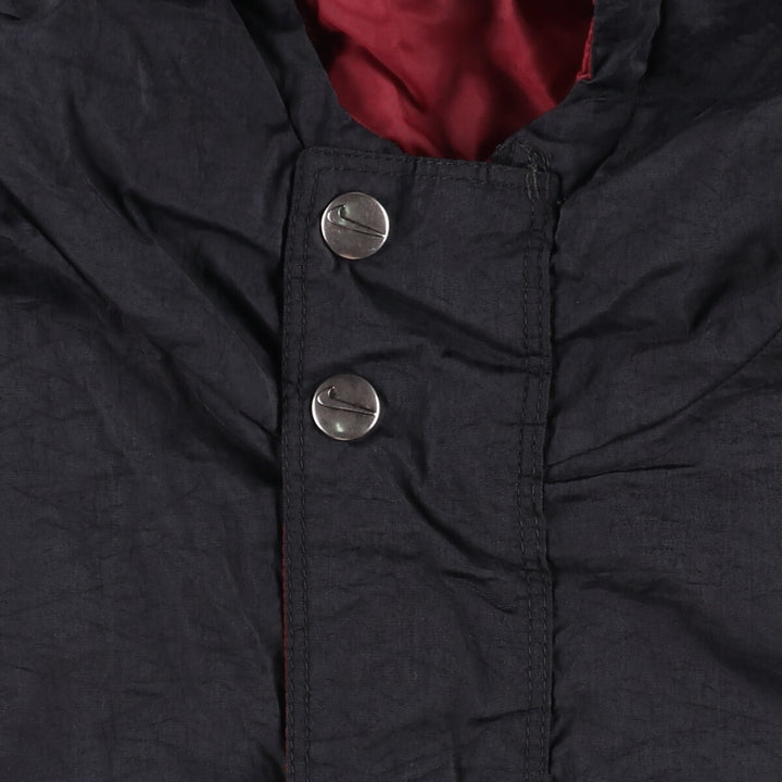 Vintage 90'S Nike padded anorak parka with back logo, men's size XL Nylon red type Vintage Second Hand