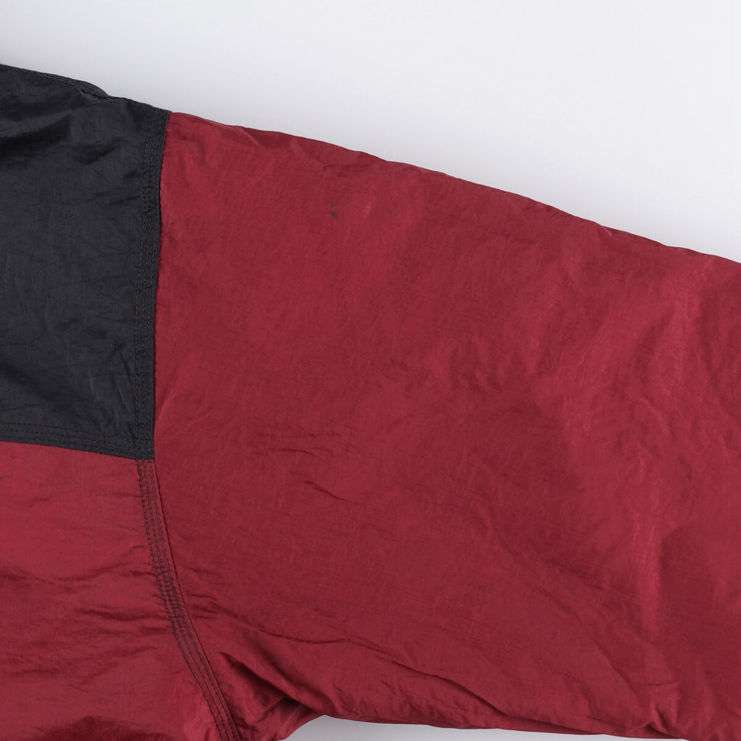 Vintage 90'S Nike padded anorak parka with back logo, men's size XL Nylon red type Vintage Second Hand