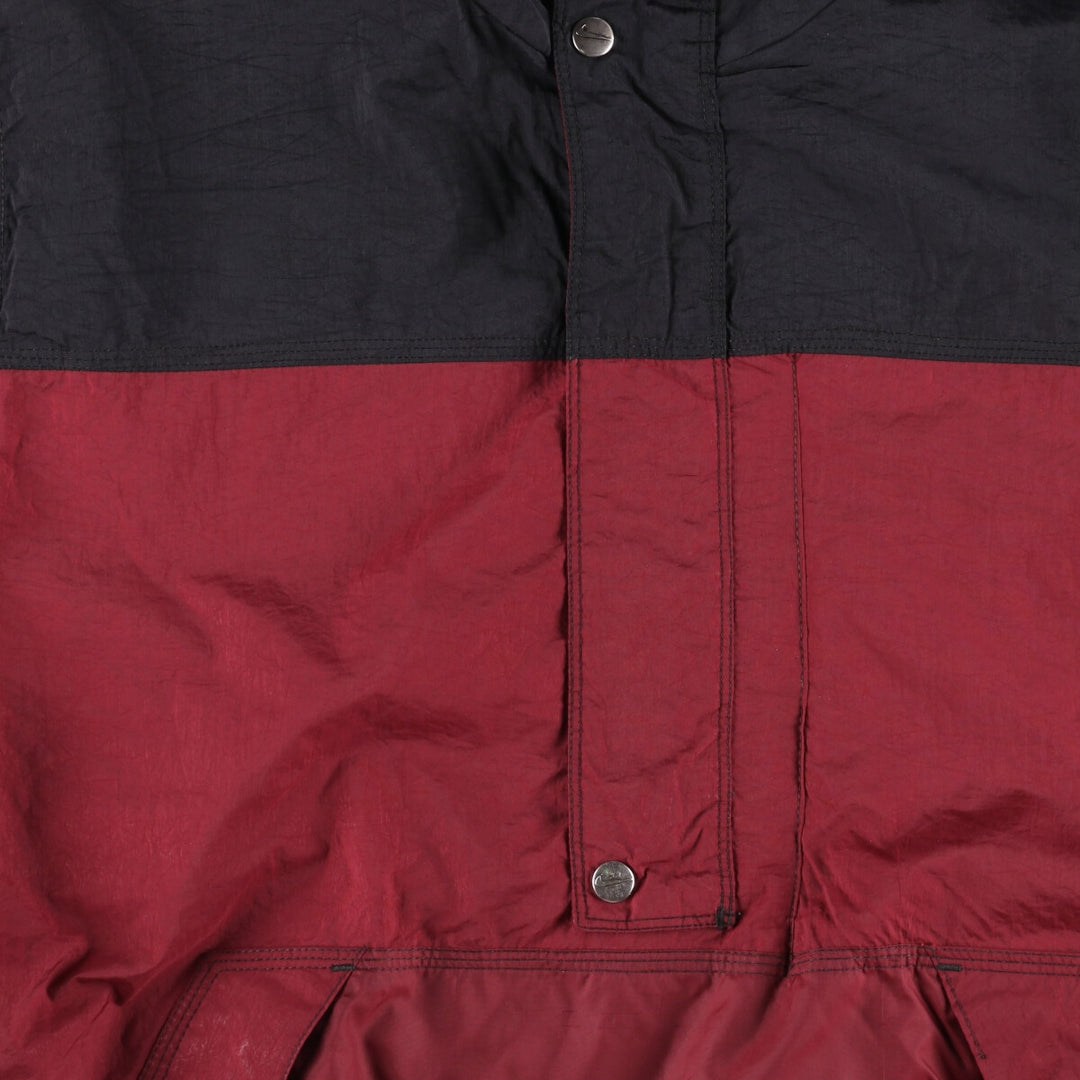 Vintage 90'S Nike padded anorak parka with back logo, men's size XL Nylon red type Vintage Second Hand