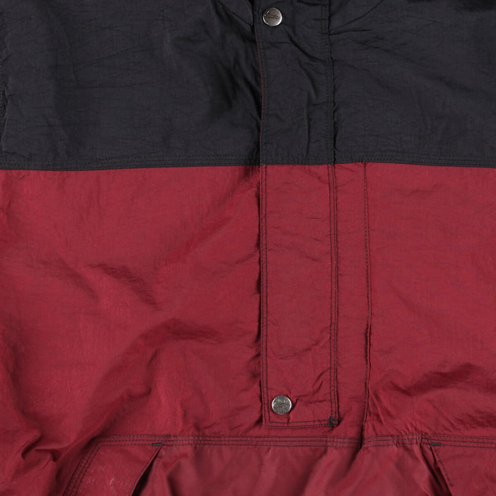 Vintage 90'S Nike padded anorak parka with back logo, men's size XL Nylon red type Vintage Second Hand