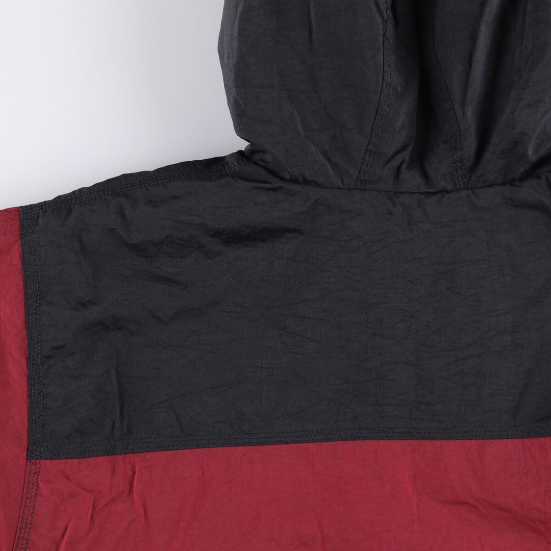 Vintage 90'S Nike padded anorak parka with back logo, men's size XL Nylon red type Vintage Second Hand
