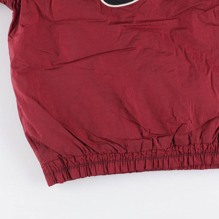 Vintage 90'S Nike padded anorak parka with back logo, men's size XL Nylon red type Vintage Second Hand