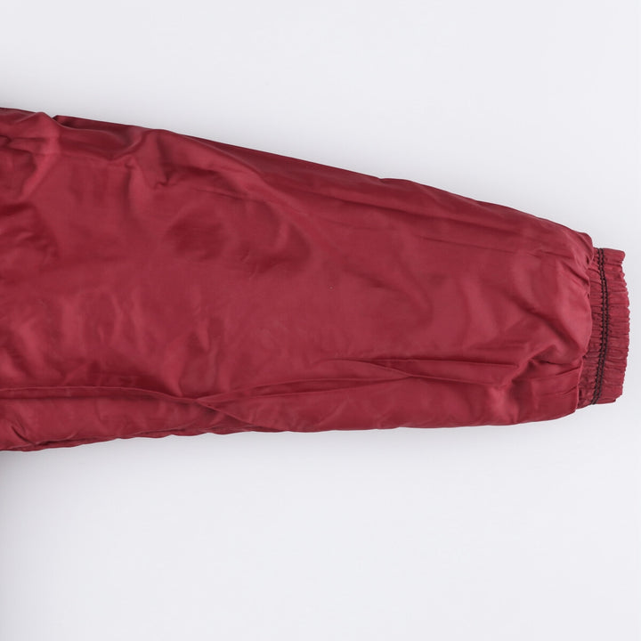 Vintage 90'S Nike padded anorak parka with back logo, men's size XL Nylon red type Vintage Second Hand