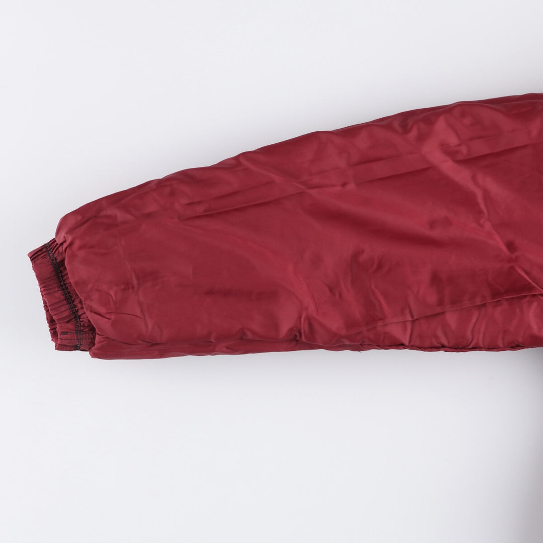 Vintage 90'S Nike padded anorak parka with back logo, men's size XL Nylon red type Vintage Second Hand