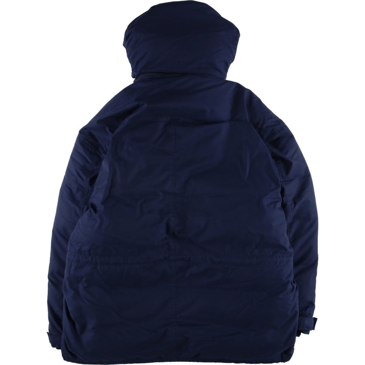 Eddie Bauer Goose Down Parka, Men's Size L polyester navy blue type Vintage Second Hand
